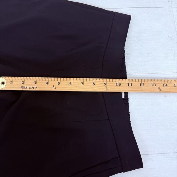 Aritzia Babaton Size 6 Conan Cropped Ankle Pant Pull On Black Trousers Crepe - Picture 10 of 13